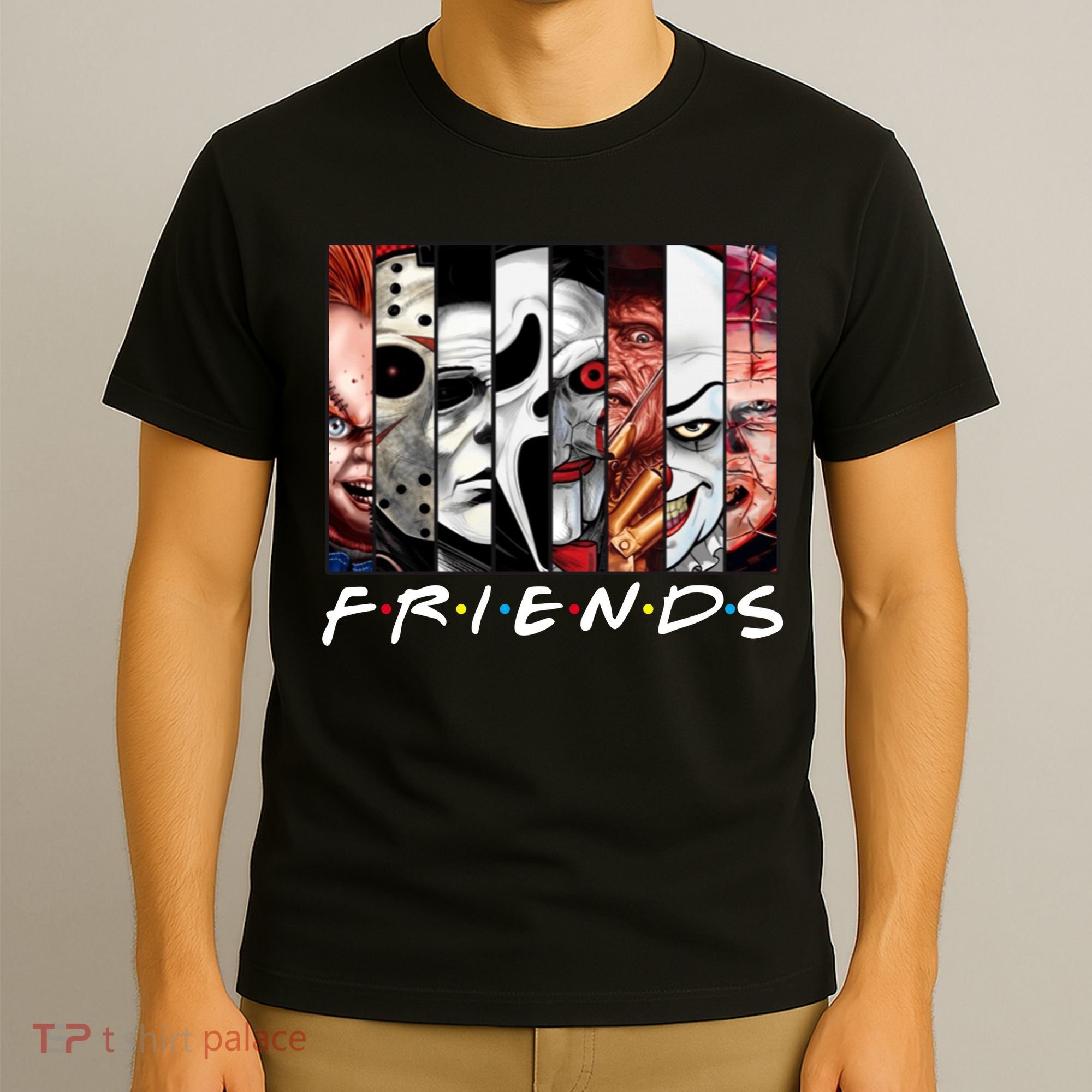 Friends Halloween Horror Squad Parody T-Shirt