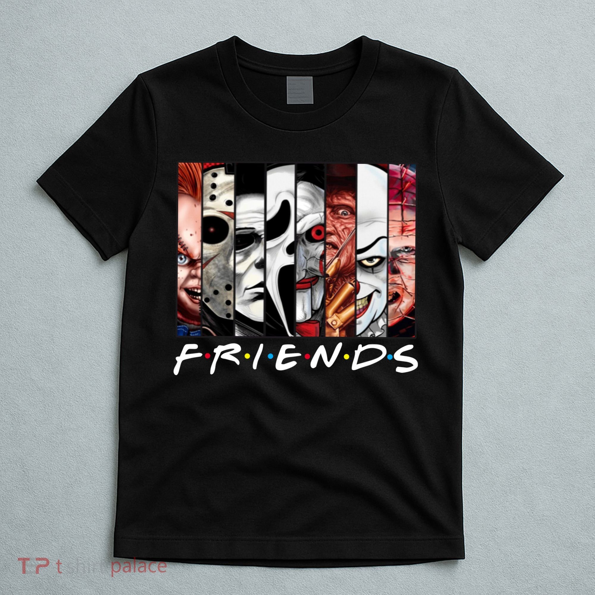 Friends Halloween Horror Squad Parody T-Shirt