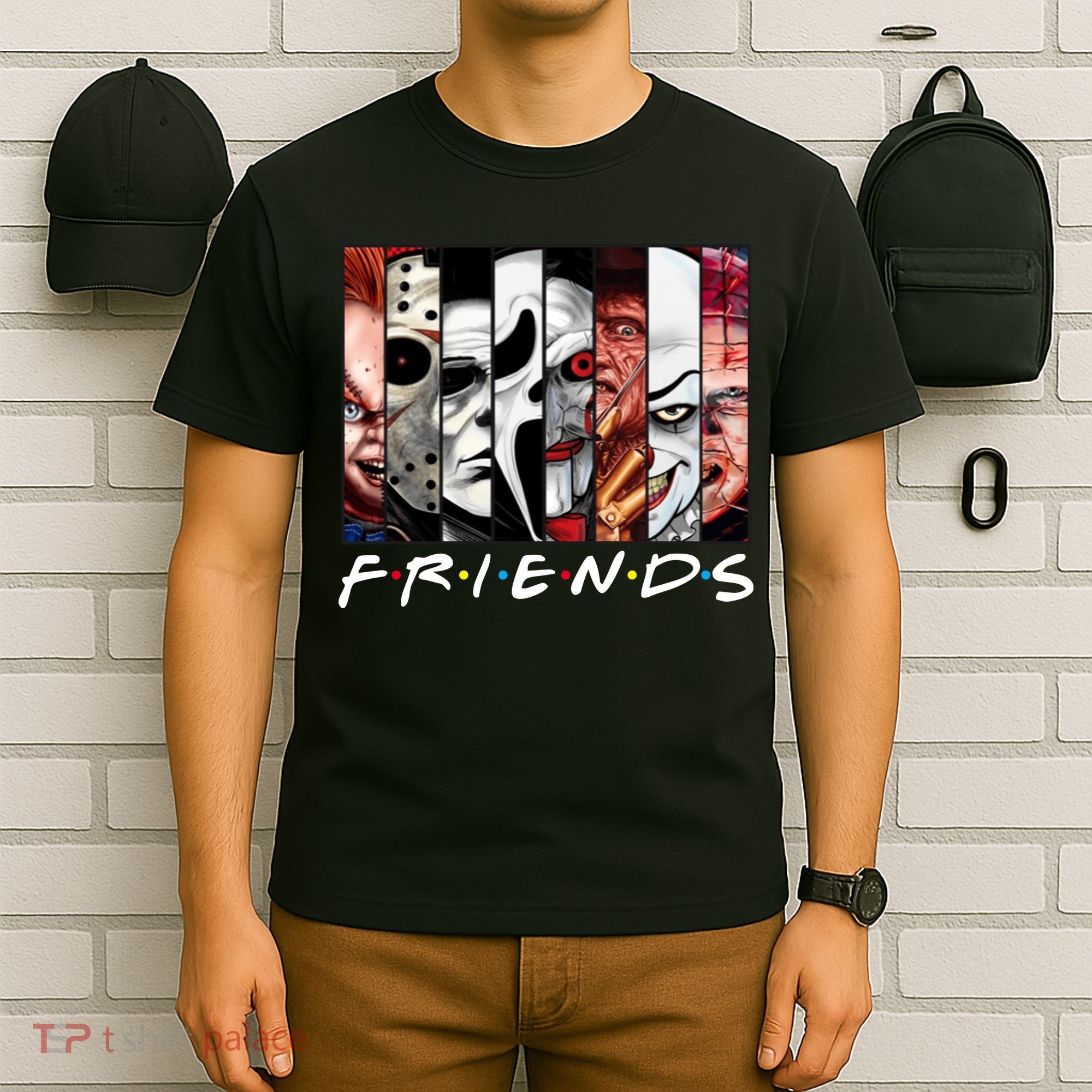Friends Halloween Horror Squad Parody T-Shirt