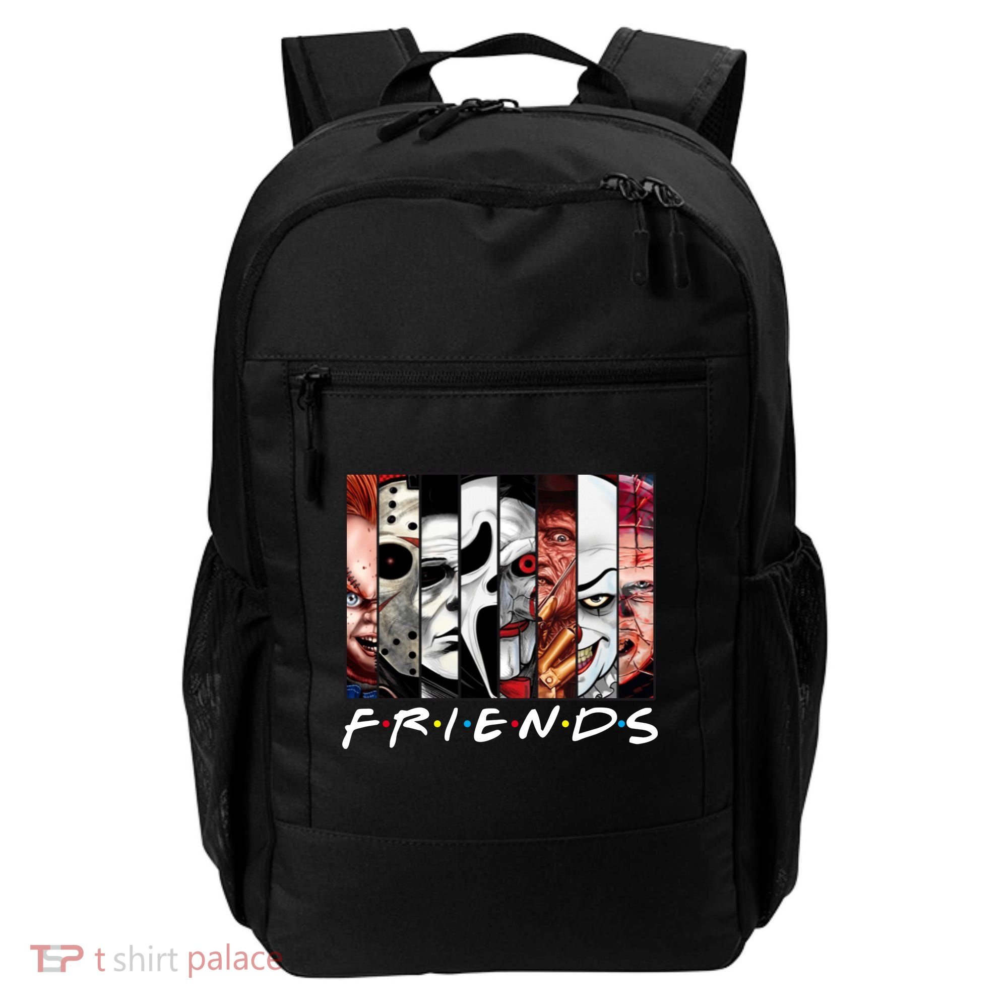 Friends Halloween Horror Squad Parody Backpack