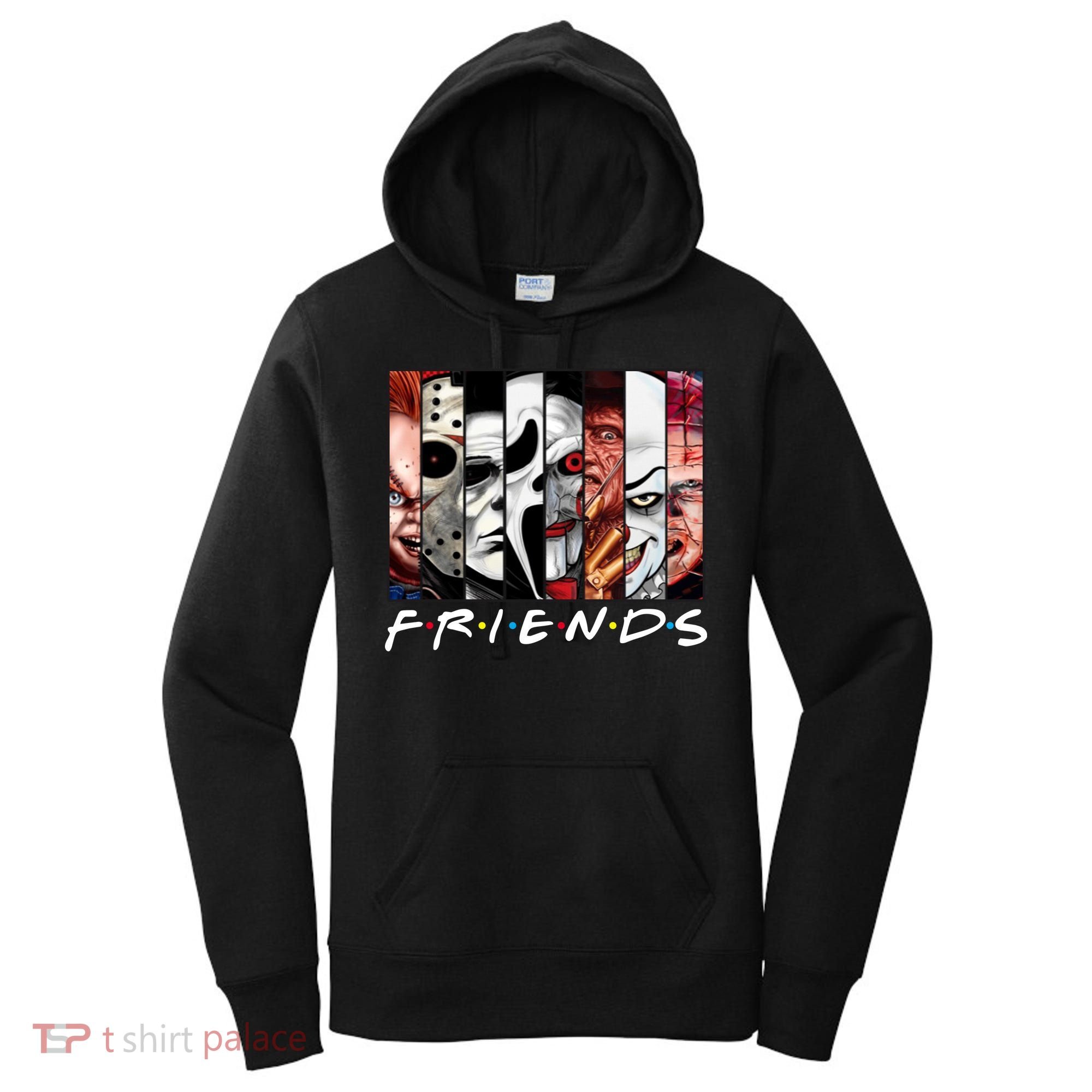 Friends Halloween Horror Squad Parody Women's Hoodie