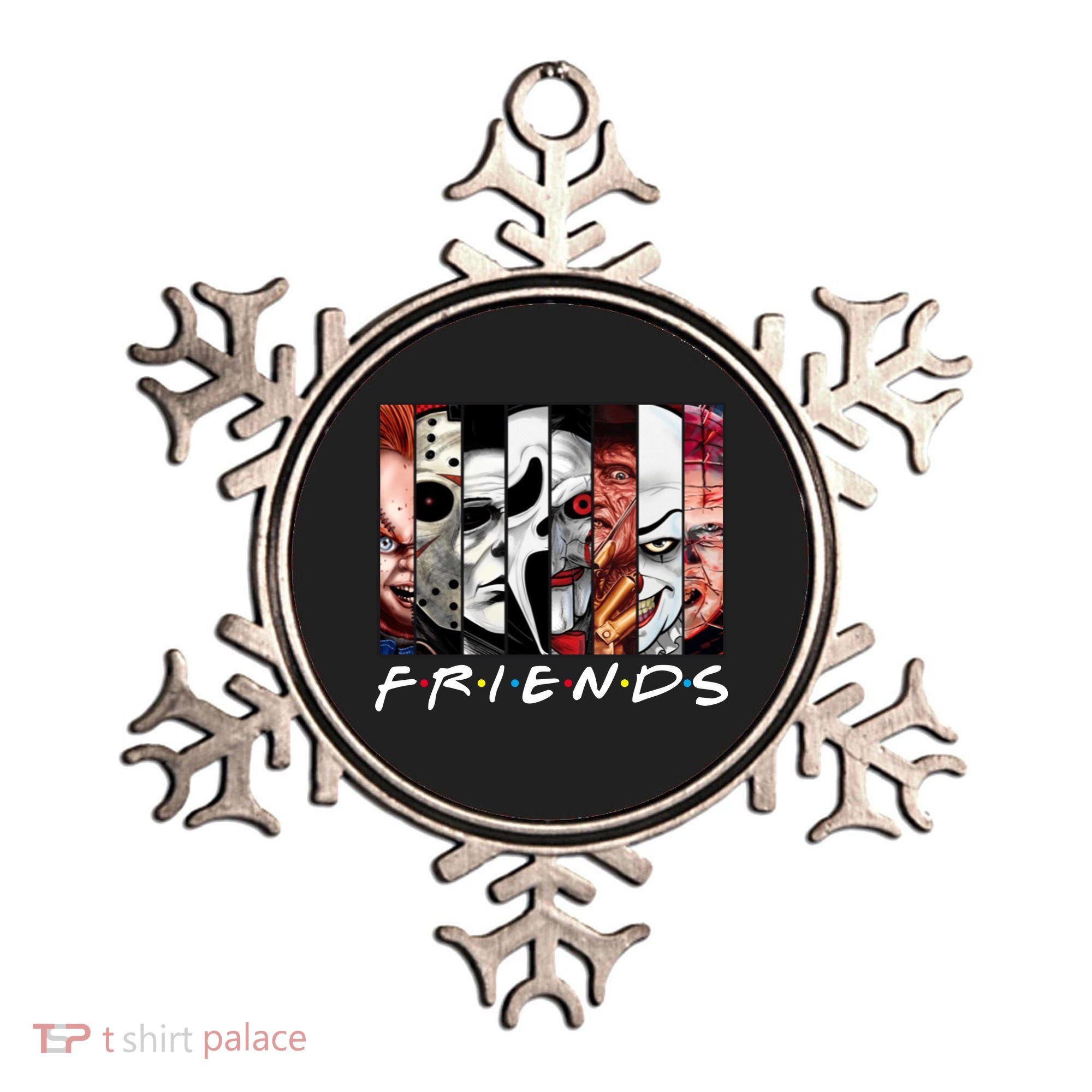 Friends Halloween Horror Squad Parody Ornament