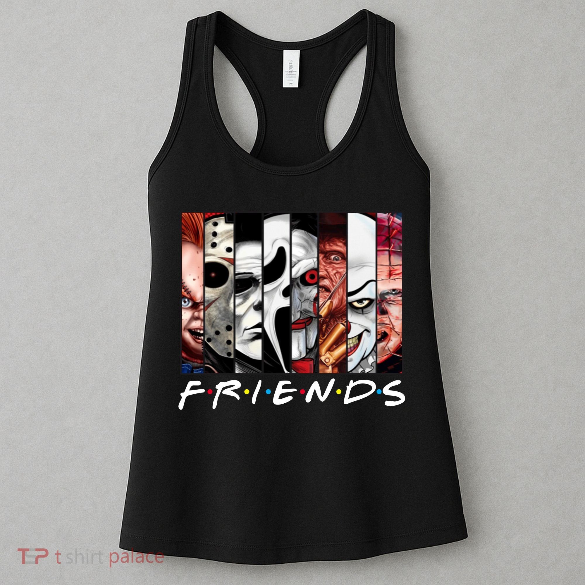Friends Halloween Horror Squad Parody Women's Tank Top
