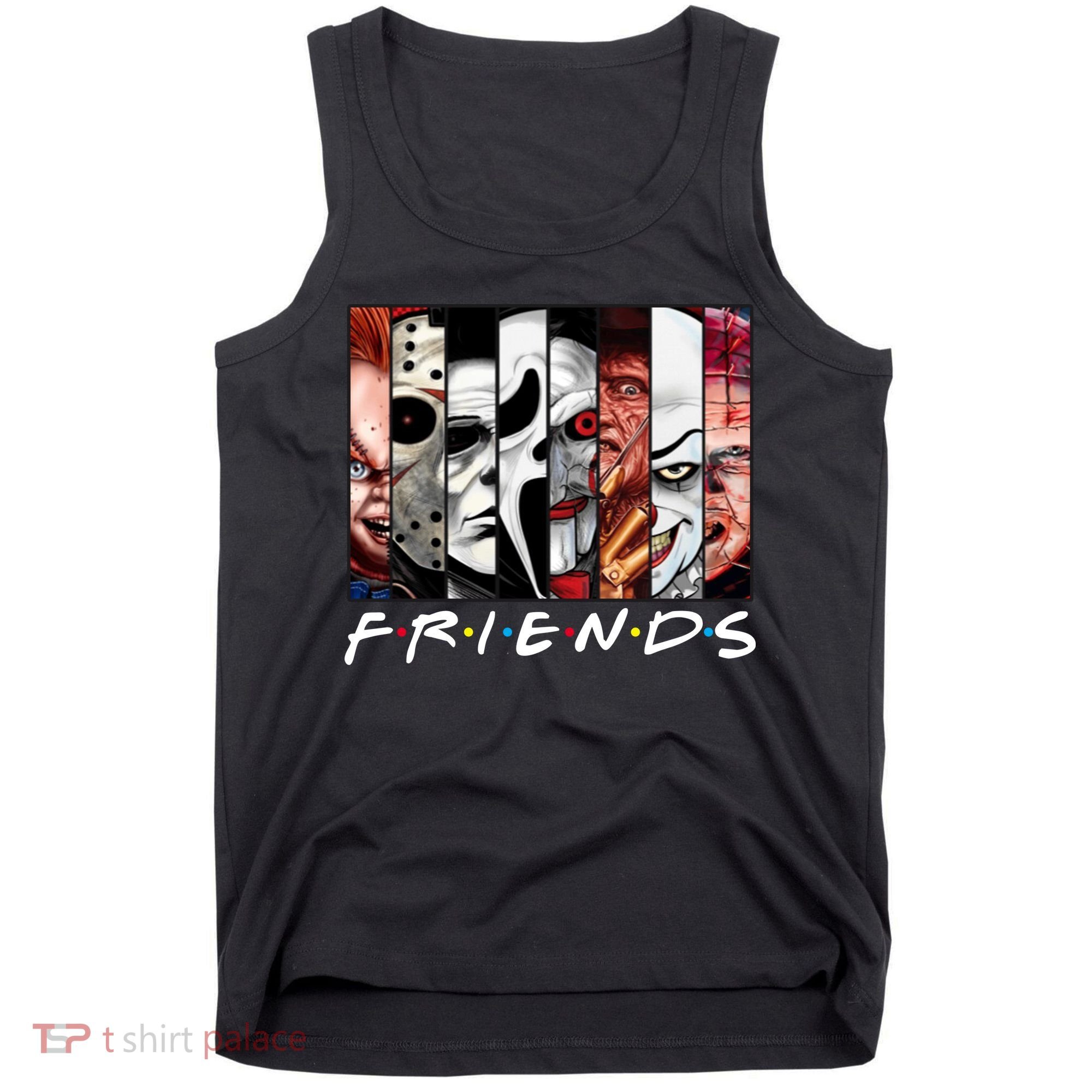 Friends Halloween Horror Squad Parody Tank Top
