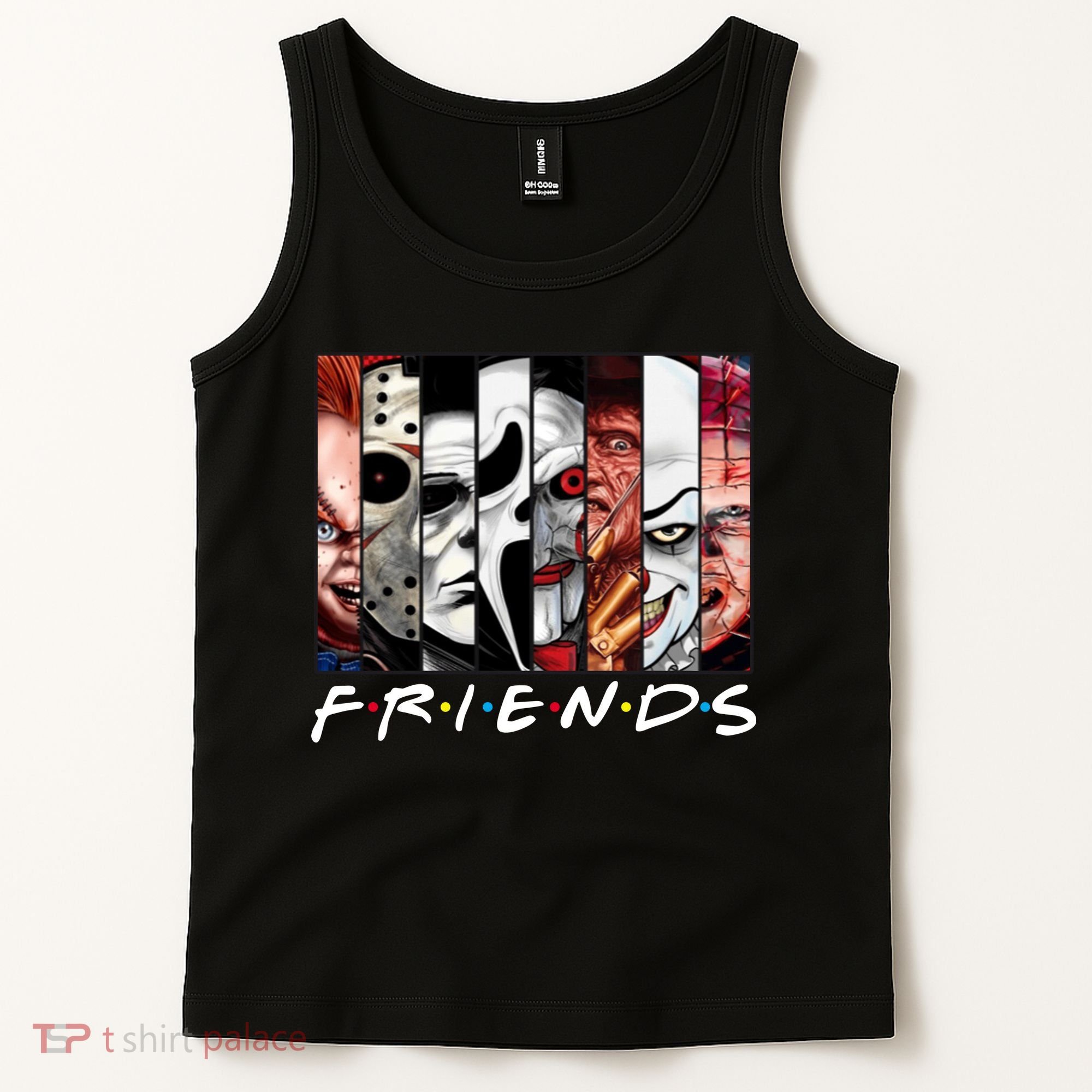 Friends Halloween Horror Squad Parody Tank Top