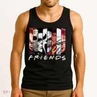 Friends Halloween Horror Squad Parody Tank Top thumb 3