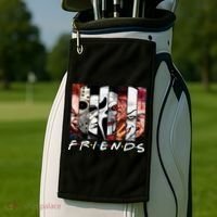 Friends Halloween Horror Squad Parody Golf Towel thumb 2