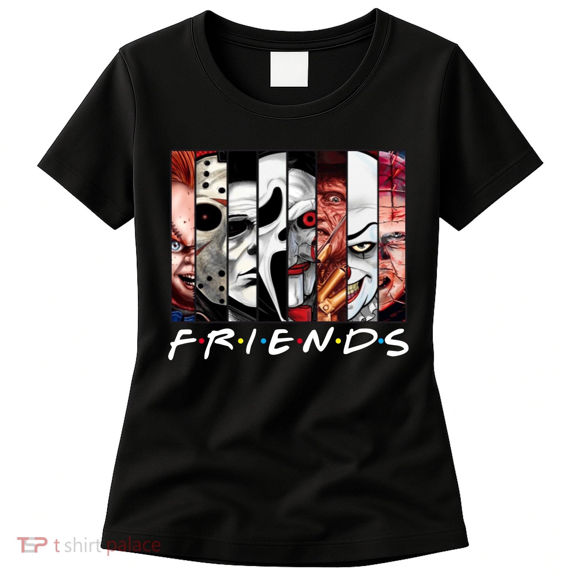 Friends Halloween Horror Squad Parody Women's T-Shirt