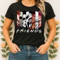 Friends Halloween Horror Squad Parody Women's T-Shirt thumb 2