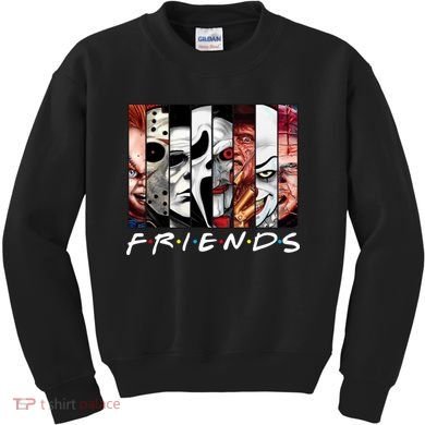 Friends Halloween Horror Squad Parody Kids Sweatshirt