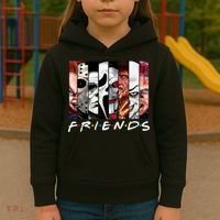 Friends Halloween Horror Squad Parody Kids Hoodie thumb 3