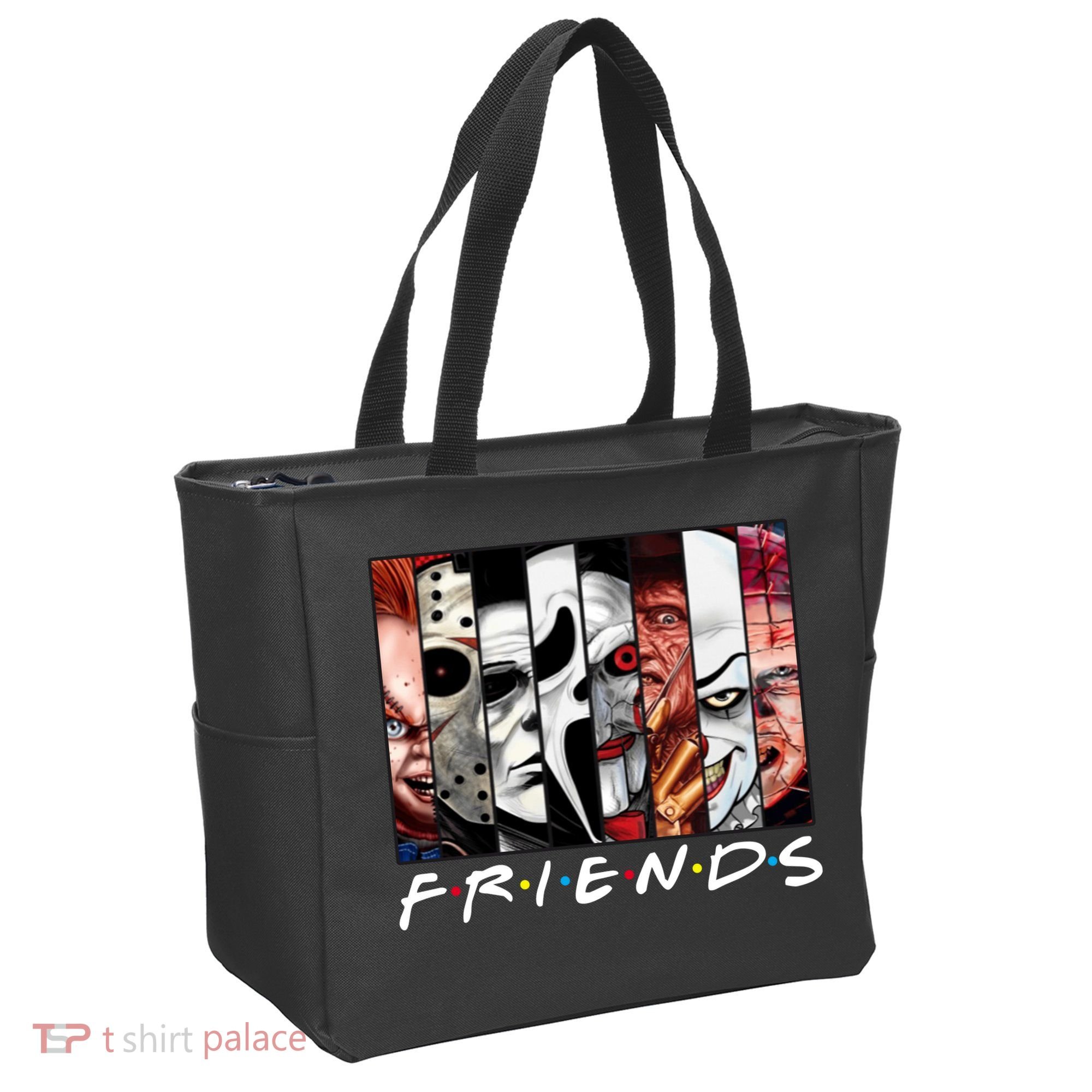 Friends Halloween Horror Squad Parody Tote Bag