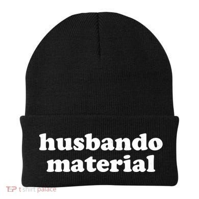 Funny Husbando Husband Material Anime Fan Beanie