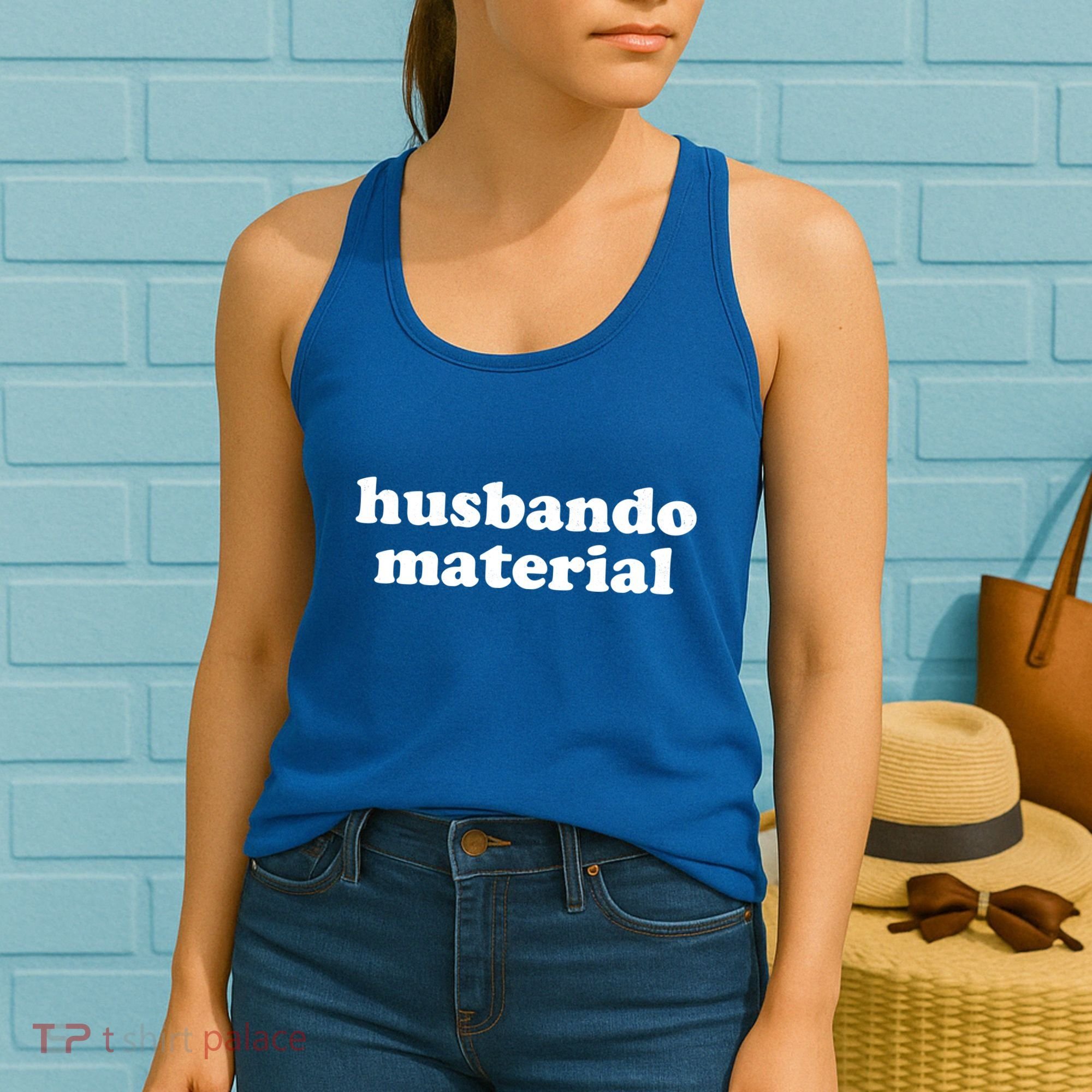Funny Husbando Husband Material Anime Fan Women's Tank Top