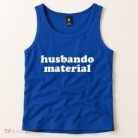 Funny Husbando Husband Material Anime Fan Tank Top thumb 2