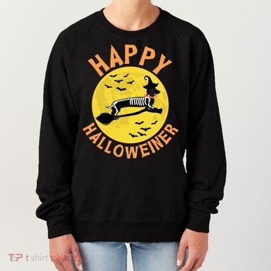Funny Happy Halloweiner Dachshund Lover Women's Sweatshirt