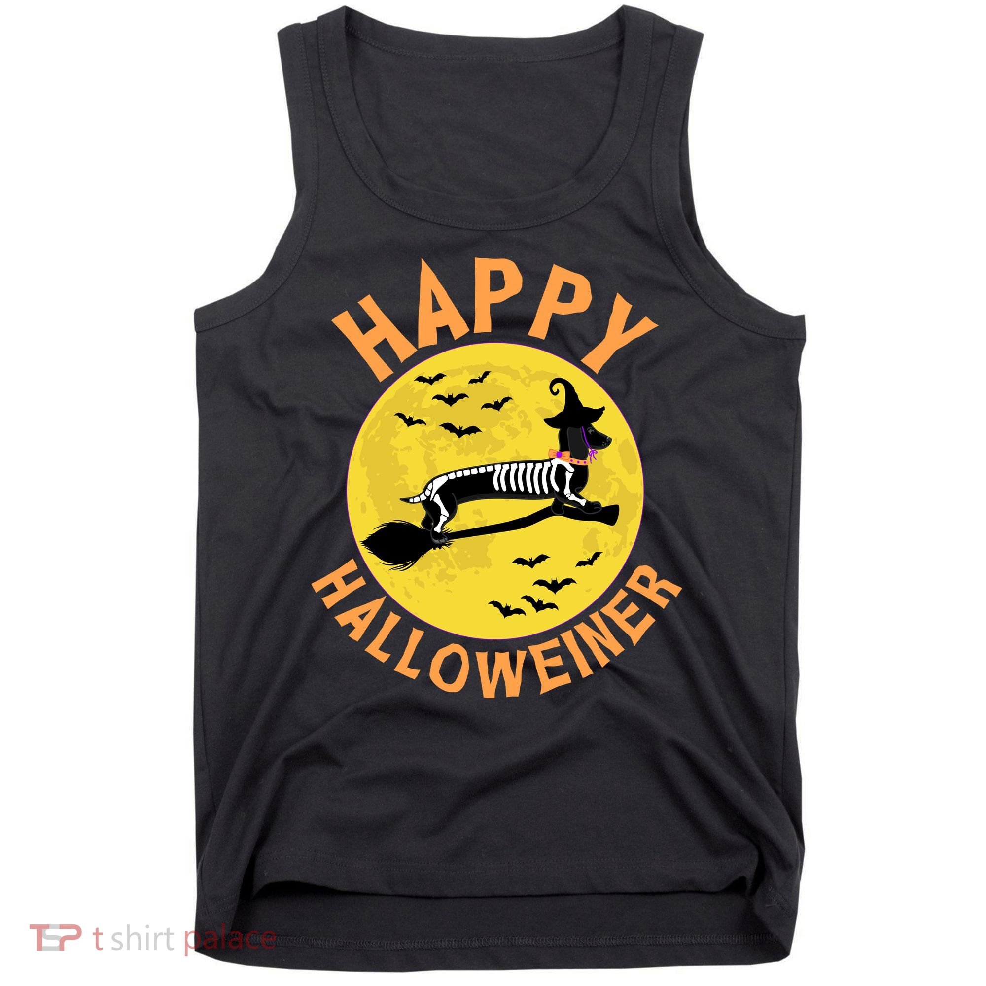 Funny Happy Halloweiner Dachshund Lover Tank Top