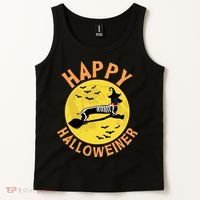 Funny Happy Halloweiner Dachshund Lover Tank Top thumb 2