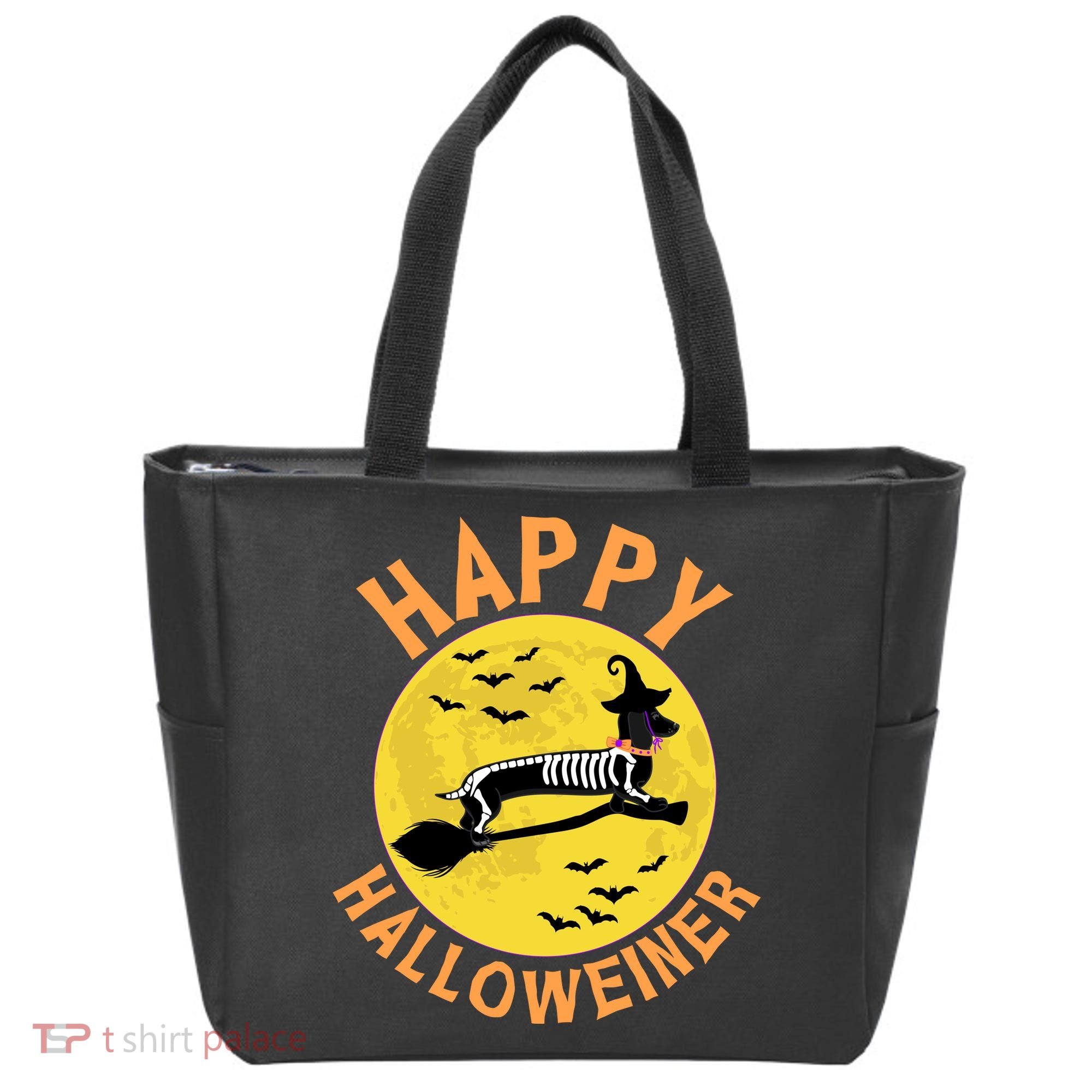 Funny Happy Halloweiner Dachshund Lover Tote Bag