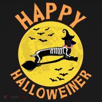 Funny Happy Halloweiner Dachshund Lover Tote Bag thumb 4