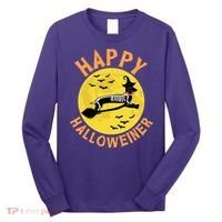 Funny Happy Halloweiner Dachshund Lover Long Sleeve Shirt thumb 0