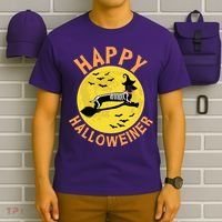 Funny Happy Halloweiner Dachshund Lover T-Shirt thumb 6