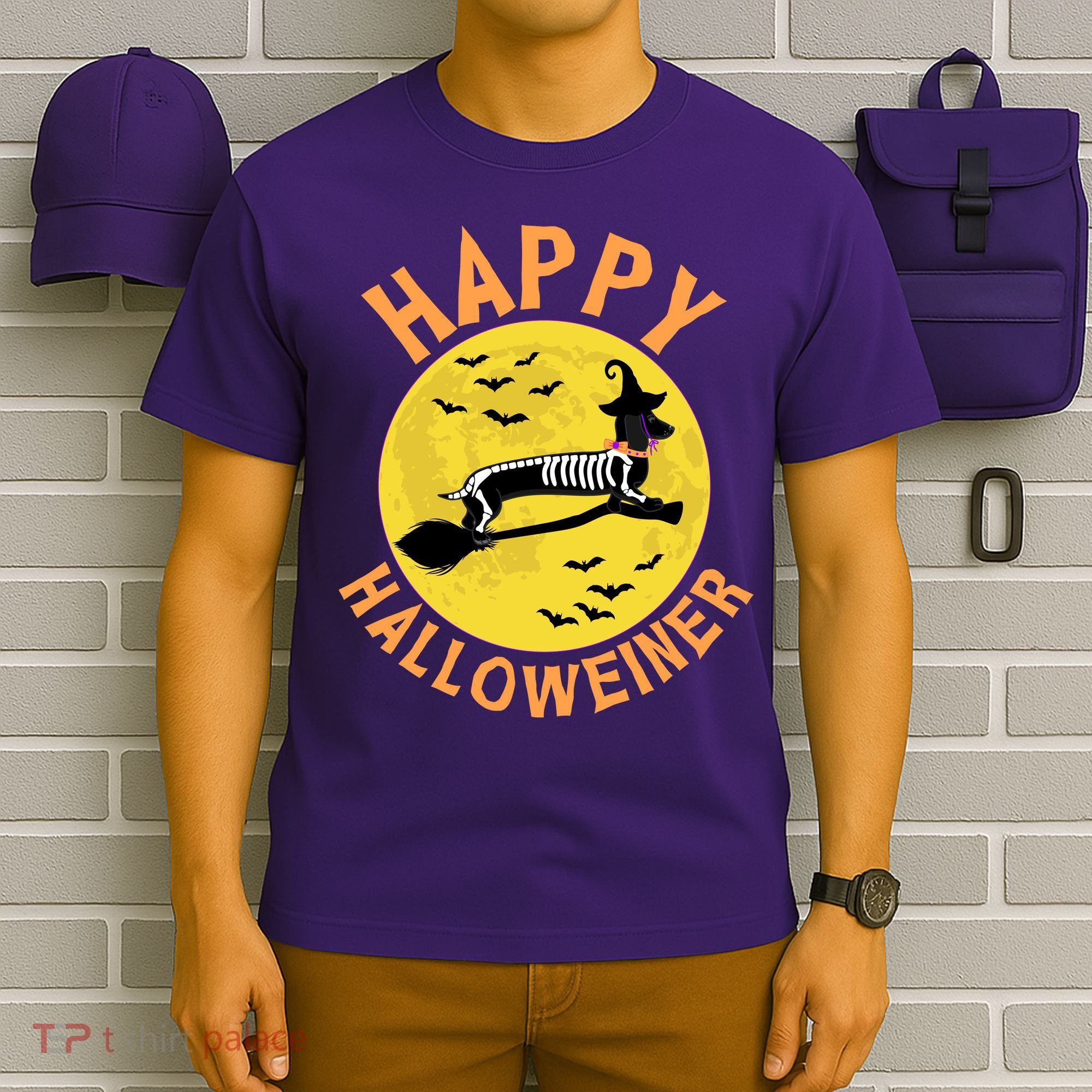 Funny Happy Halloweiner Dachshund Lover T-Shirt