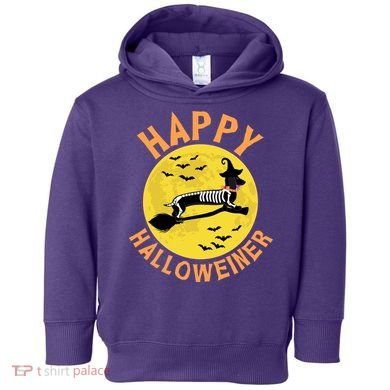 Funny Happy Halloweiner Dachshund Lover Toddler Hoodie