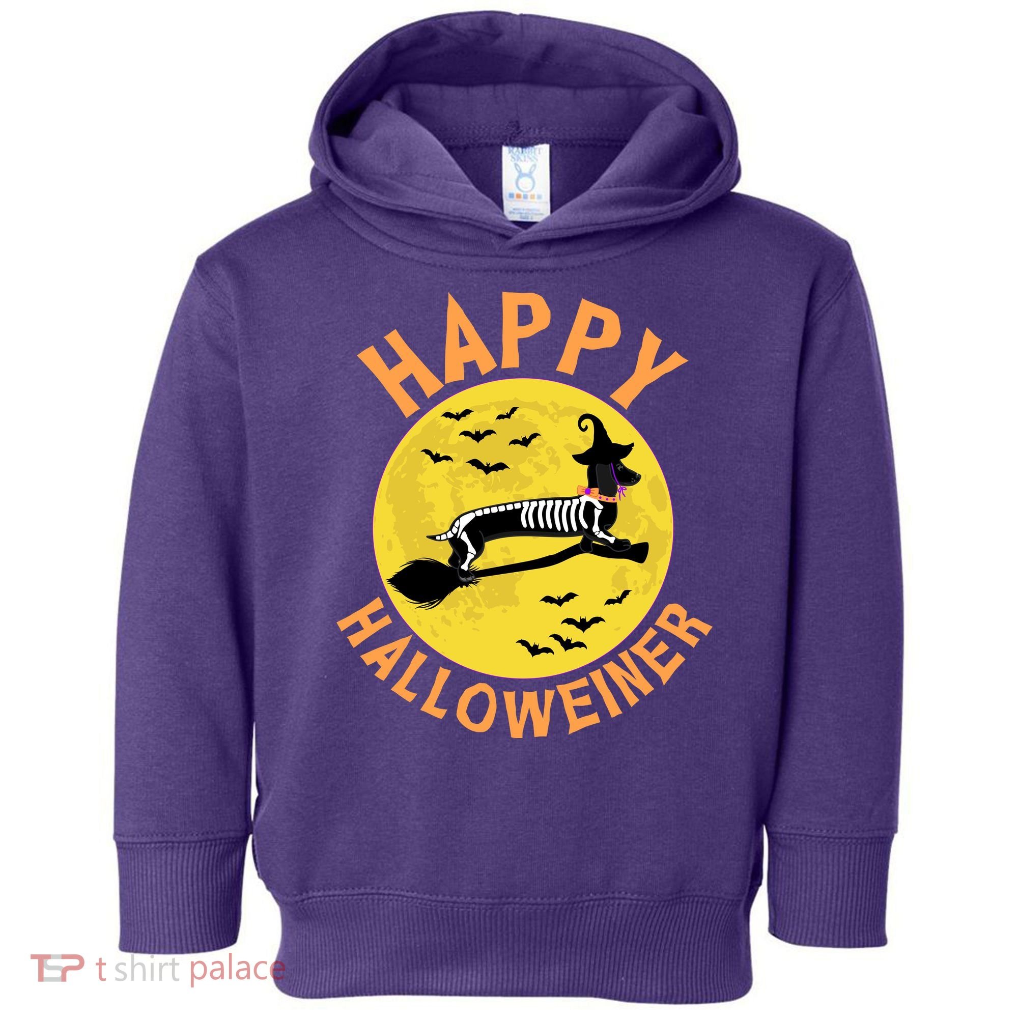 Funny Happy Halloweiner Dachshund Lover Toddler Hoodie