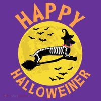Funny Happy Halloweiner Dachshund Lover Toddler Hoodie thumb 2