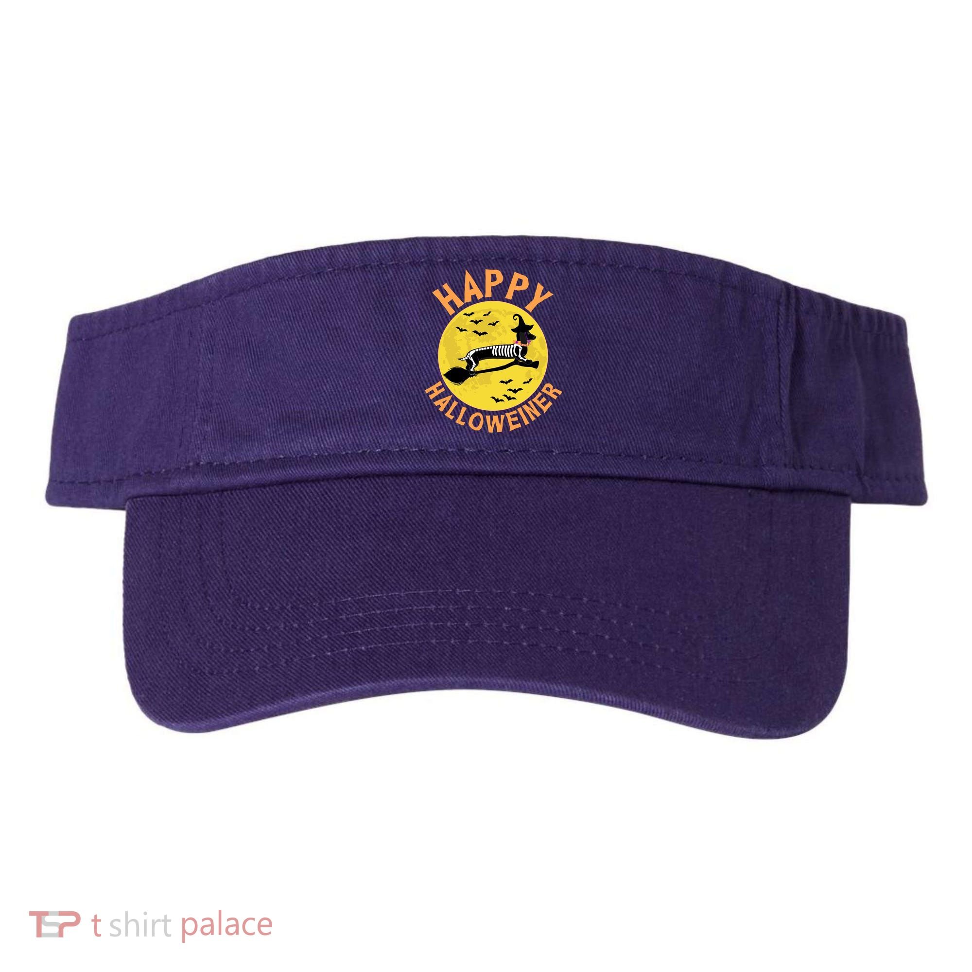 Funny Happy Halloweiner Dachshund Lover Visor