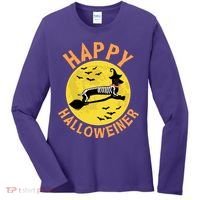 Funny Happy Halloweiner Dachshund Lover Women's Long Sleeve Shirt thumb 0