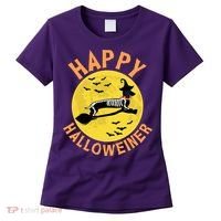 Funny Happy Halloweiner Dachshund Lover Women's T-Shirt thumb 0