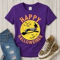 Funny Happy Halloweiner Dachshund Lover Women's T-Shirt thumb 3