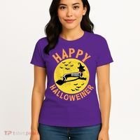 Funny Happy Halloweiner Dachshund Lover Women's T-Shirt thumb 4