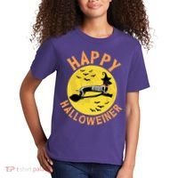 Funny Happy Halloweiner Dachshund Lover Kids T-Shirt thumb 2