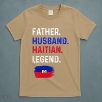 Father Husband Haitian Legend Proud Dad Haiti Flag T-Shirt thumb 5