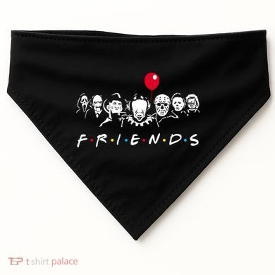 Friends Halloween Horror USA-Made Doggie Bandana