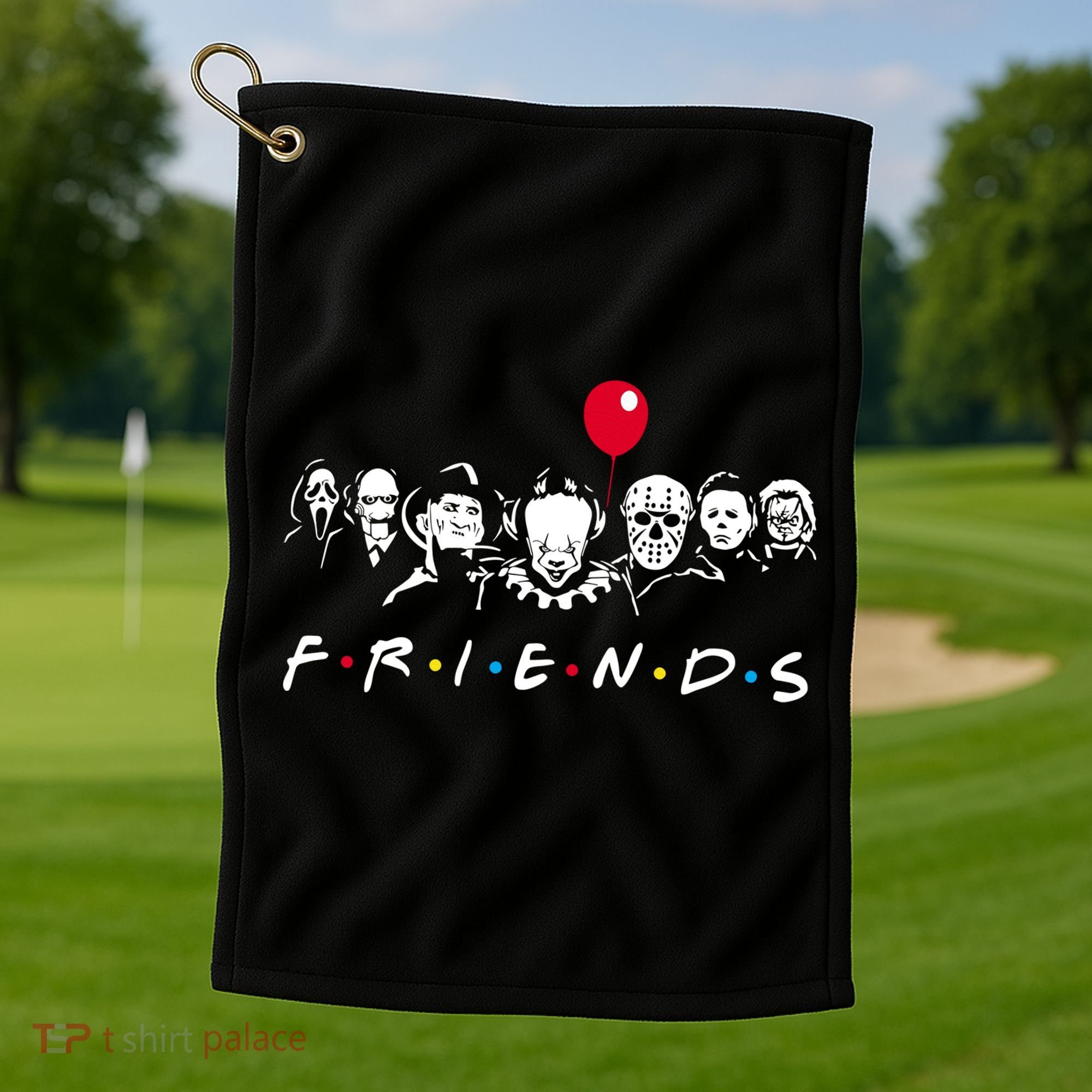 Friends Halloween Horror Golf Towel