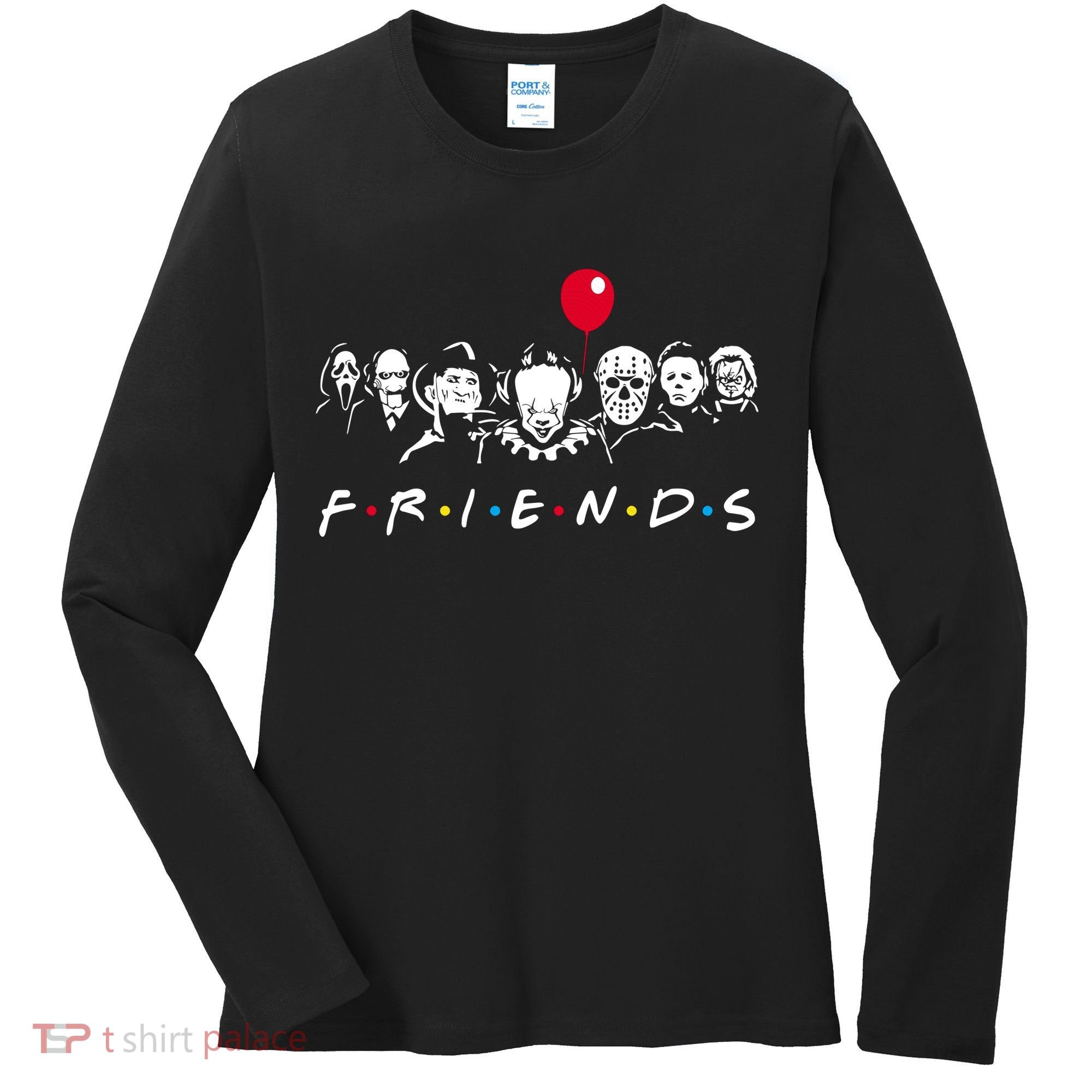 Friends Halloween Horror Women's Long Sleeve Shirt