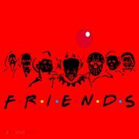Friends Halloween Horror Santa Hat thumb 1