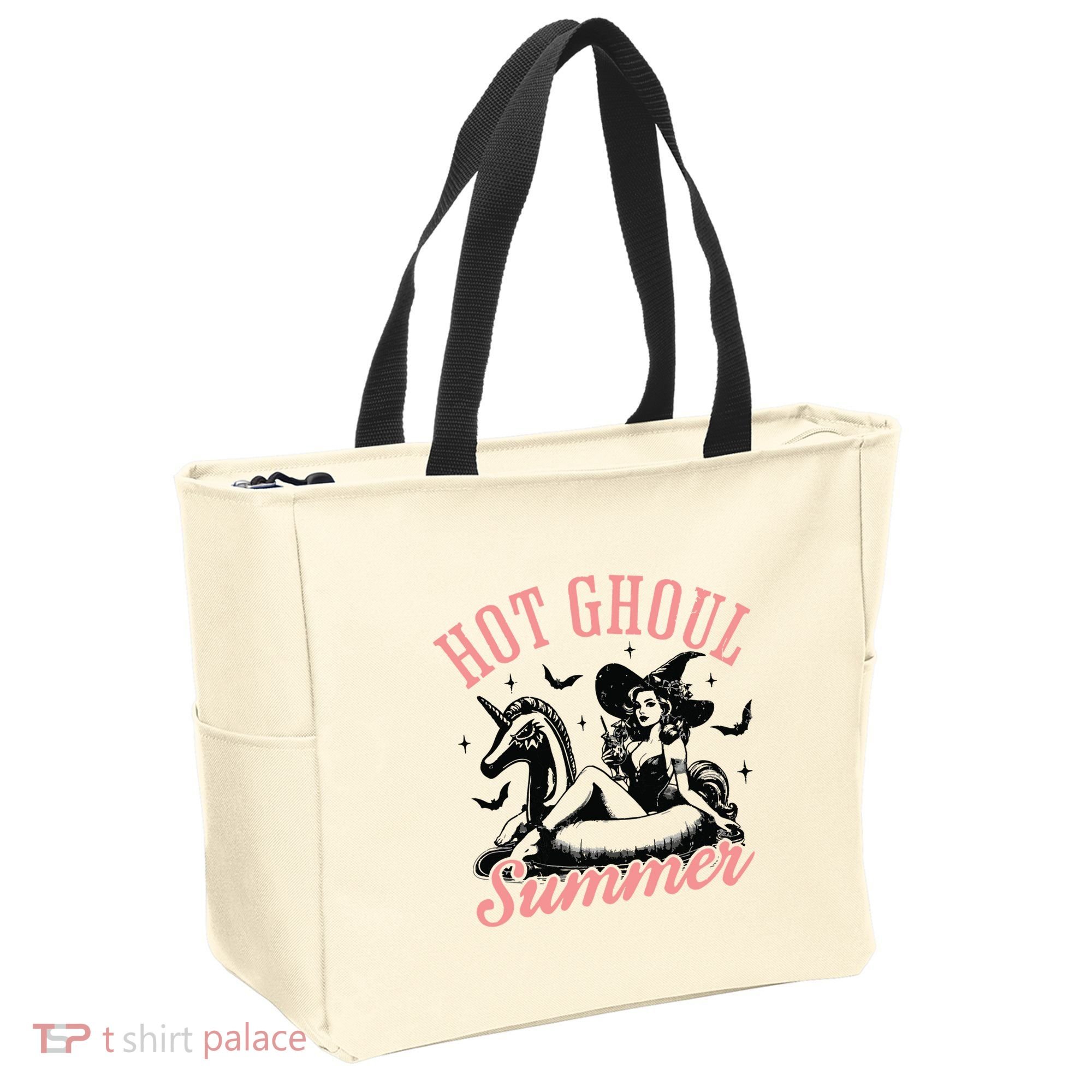 Funny Halloween Hot Ghoul Summer Summerween Tote Bag