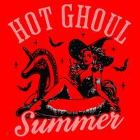 Funny Halloween Hot Ghoul Summer Summerween Santa Hat thumb 1