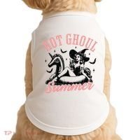 Funny Halloween Hot Ghoul Summer Summerween Doggie Tank thumb 0