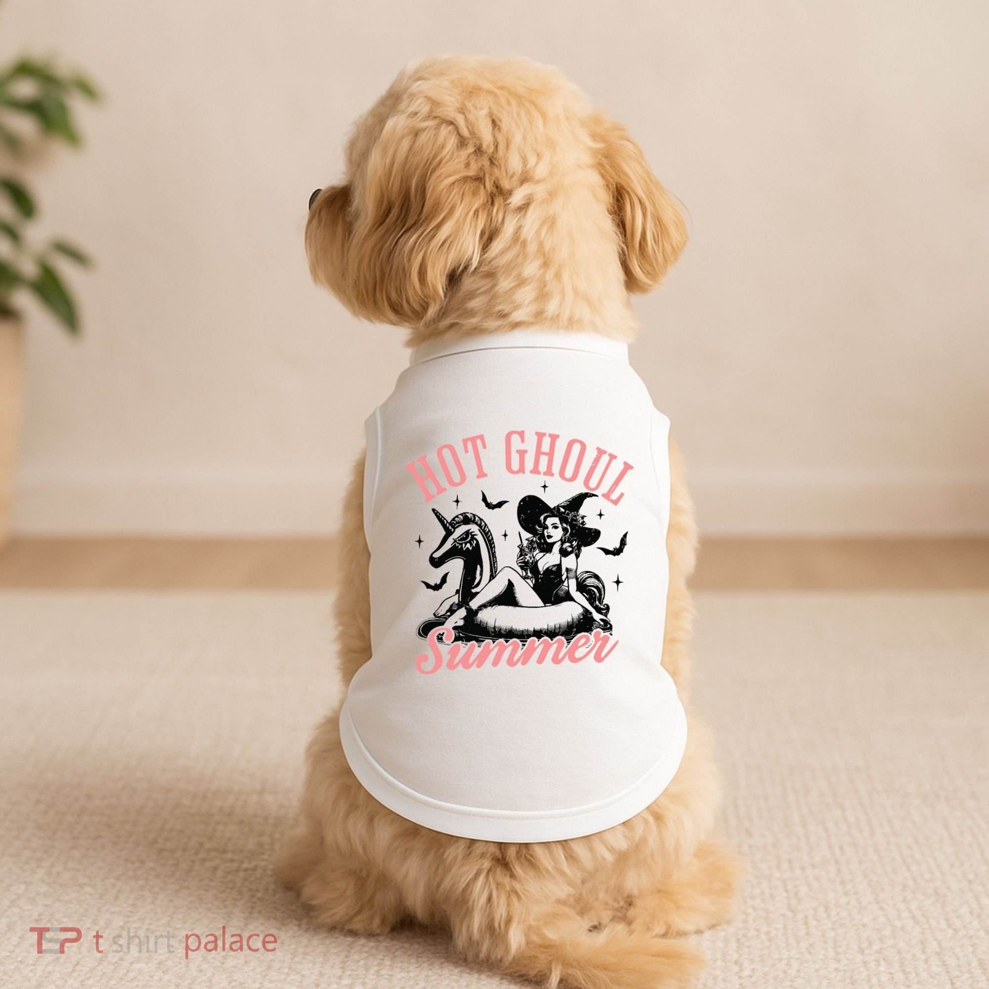 Funny Halloween Hot Ghoul Summer Summerween Doggie Tank