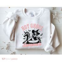 Funny Halloween Hot Ghoul Summer Summerween Sweatshirt thumb 2