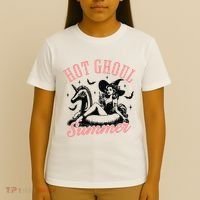 Funny Halloween Hot Ghoul Summer Summerween T-Shirt thumb 4
