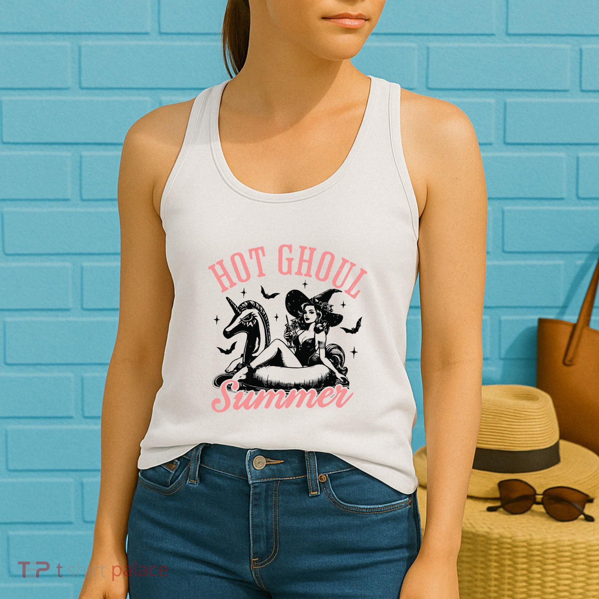 Funny Halloween Hot Ghoul Summer Summerween Women's Tank Top