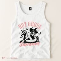 Funny Halloween Hot Ghoul Summer Summerween Tank Top thumb 2