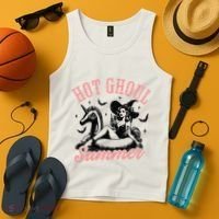 Funny Halloween Hot Ghoul Summer Summerween Tank Top thumb 4